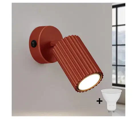 Svietidlá BRILAGI - LED nástenné bodové svietidlo CRESTO 1xGU10/10W/230V červené BR.1636