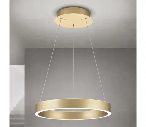 Svietidlá Orion- LED stmievateľný luster na lankách KOLK LED/40W/230V 2700/3000/4000K pr. 40 cm zlatá HL 6-1717/40 gold-matt