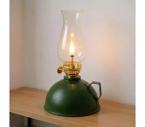 Lampy BRILAGI - Petrolejová lampa MERLIN zelená 8590828169383