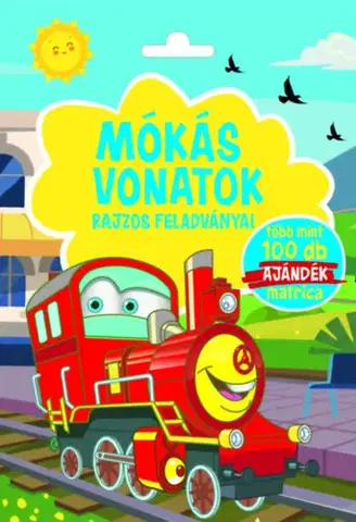 Nalepovačky, vystrihovačky, skladačky Mókás vonatok