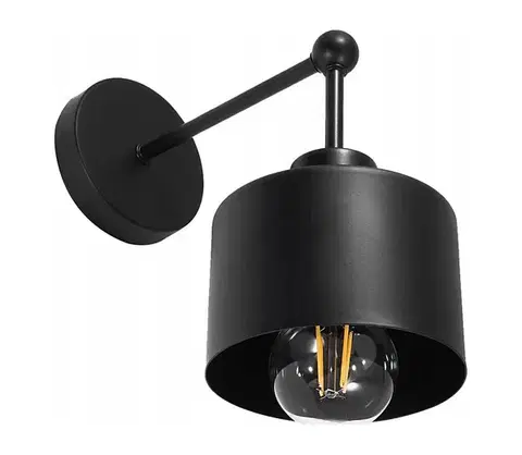 Svietidlá SmartLED Nástenné svietidlo 1xE27/20W/230V čierne 6953