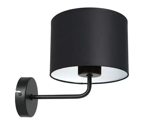 Svietidlá  Nástenná lampa ARDEN 1xE27/60W/230V čierna/biela 3467