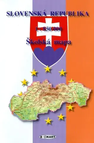 Sprievodcovia, mapy, atlasy VGM SR 1:850 000 - školská mapa A4/A3