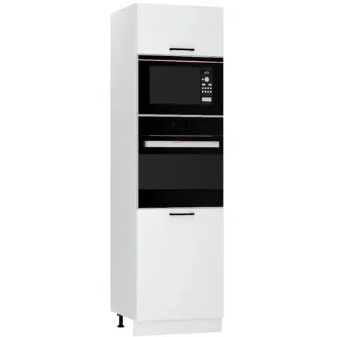 Kuchynské skrinky stojace Skrinka do kuchyne  Kate d60pk mv 2133 pl biely hrášok