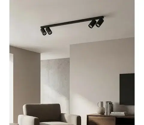 Svietidlá BRILAGI - bodové svietidlo SELE LONG 4xGU10/30W/230V čierne WO-SELE-SP13-BKL-OEM