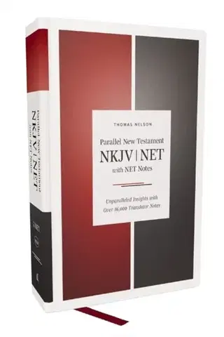 Náboženstvo NKJV-NET Parallel New Testament with NET Translators' Notes, Hardcover, Red Letter, Comfort Print - Thomas Nelson
