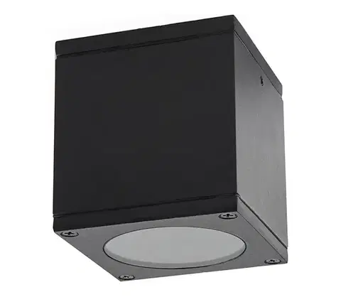 Záhradné lampy  Vonkajšie bodové svietidlo 1xGU10/35W/230V IP54 hranatý čierna KTLQK01CZ