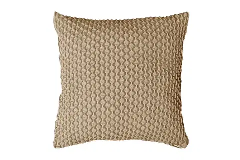 Dekoračné obliečky Obliečka na vankúš elastická 40x40cm MALAGA Svetlá hnedá TiaHome 2ks