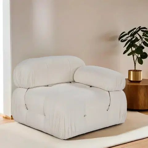 Kreslá Kreslo / Jednomiestna pohovka Bubble 1R - Beige