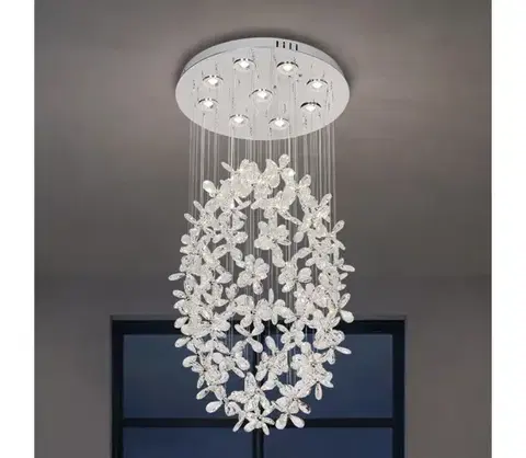 Svietidlá  LED krištáľové stropné svietidlo SAMOA LED/30W/230V pr. 40 cm lesklý chróm + DO N3020