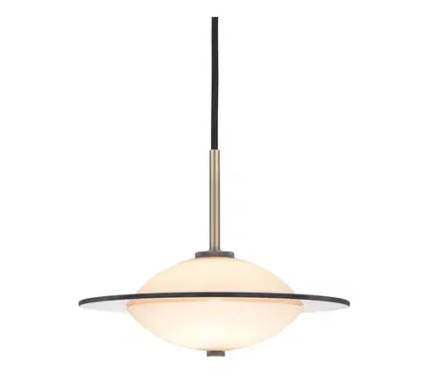 Svietidlá Halo Design 743599 - Závesný luster na lanku ORBIT 1xG9/7W/230V priemer 24 cm biela/mosadz/dymové 743599