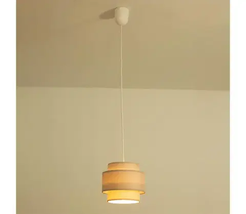 Svietidlá BRILAGI - Luster na lanku RESNA 1xE27/60W/230V pr. 20 cm béžový H0366