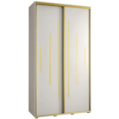 Šatníkové skrine Skriňa 45 Canaris 12 130 biela/gold