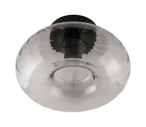 Svietidlá Osram - Stropné svietidlo DECOR SMOKE 1xE27/12W/230V pr.28 cm čierna/dymová sivá 4058075850026