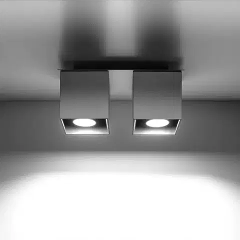 Vnútorné osvetlenie Stropná Lampa Dallas 2 GREY A-064