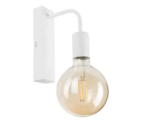 Svietidlá  Nástenné svietidlo ASTRID 1xE27/60W/230V biela KM-1.146/BIAŁY MAT