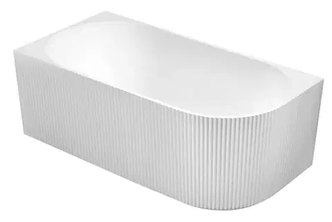 Vane AQUALINE - TIBERA STRIP L rohová stojaca vaňa, 170x80cm, biela E1026G