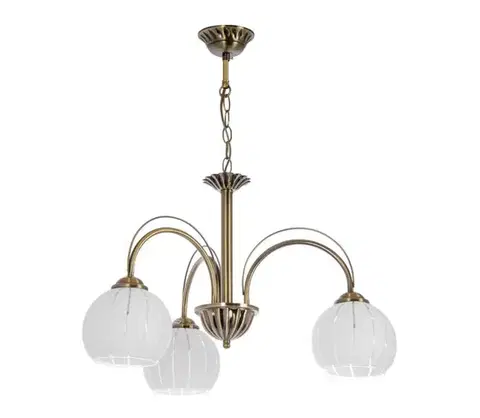 Svietidlá  Luster na reťazi 3xE27/60W/230V LM4774-3 AB