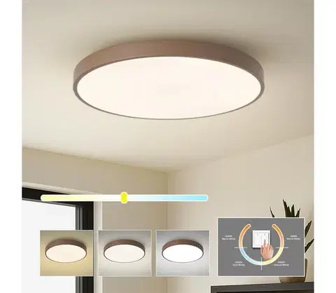Svietidlá BRILAGI - LED stropné svietidlo POOL LED/100W/230V 3000/4000/6000K 80 cm hnedé BRI716