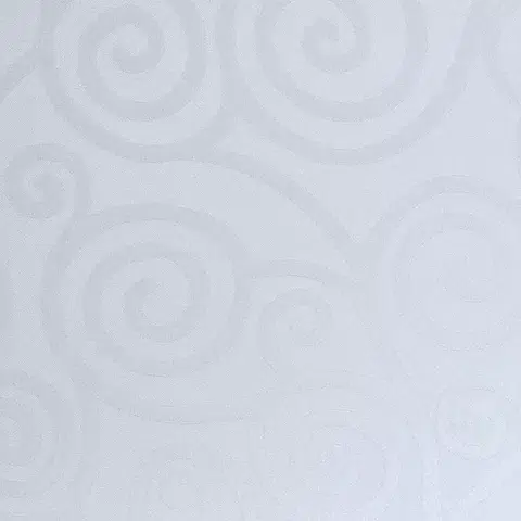 Bytový textil Obrus Slimák biela 80x80 cm odolný voči škvrnám