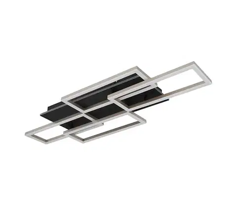 Svietidlá Globo 67359-40A - LED stmievateľné stropné svietidlo JEFFRY 40W/230V 32,5x87,5 cm čierne + diaľkové ovládanie 67359-40A