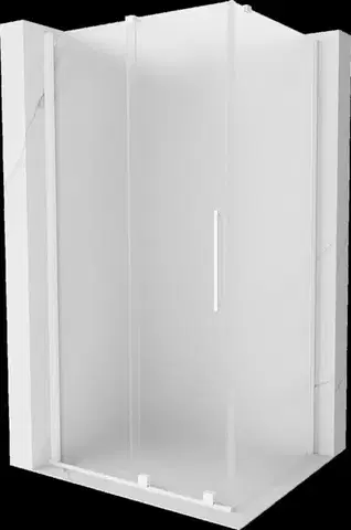 Sprchovacie kúty MEXEN/S - Velár sprchovací kút, posuvné dvere 150 x 100, dekor, biela 871-150-100-31-20