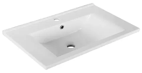 Umývadlá AQUALINE - ZUNO 65 keramické umývadlo nábytkové 65x45cm, biela 9065