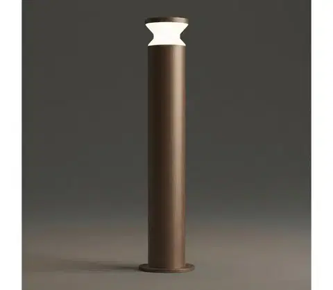 Záhradné lampy Ideal Lux - Vonkajšie svietidlo TORRE 1xE27/15W/230V 80 cm IP65 hnedé 321868