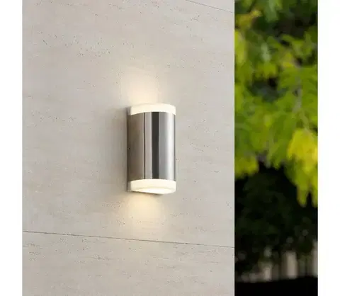 Svietidlá Eglo 75543 - LED Vonkajšie nástenné svietidlo CARPINERA 2xGU10/4,6W/230V IP44 75543
