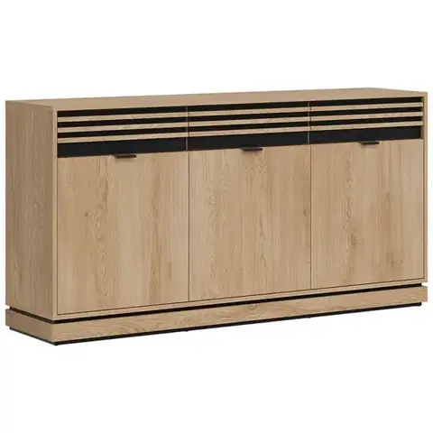 Komody do spálne Komoda Ferro Fe03 Dub Crem Torro