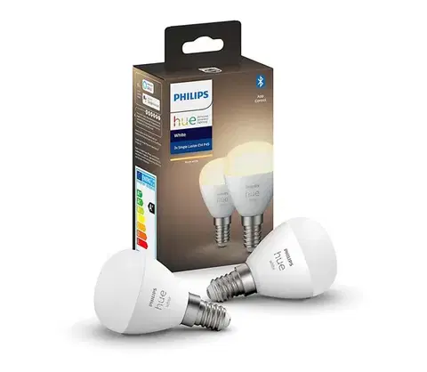 LED osvetlenie SADA 2x LED Stmievateľná žiarovka Philips Hue WHITE P45 E14/5,5W/230V 2700K 871951426690200
