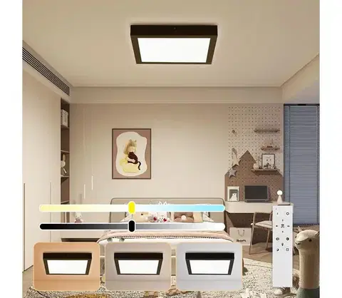 Svietidlá BRILAGI-LED Stmievateľné kúpeľňové svietidlo FRAME SMART LED/24W/230V IP44 čierna+DO BRI031