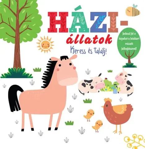 Leporelá, krabičky, puzzle knihy Háziállatok - Keress és találj!