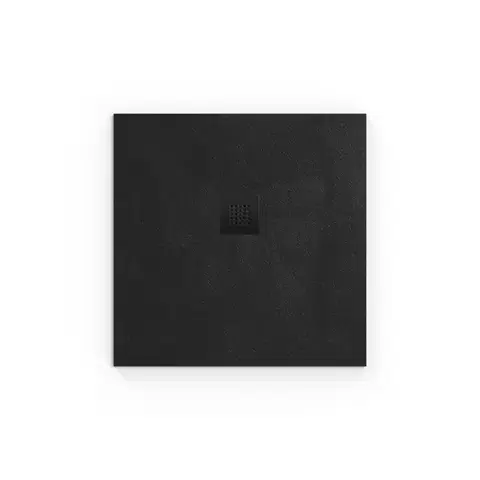 Vane Sprchová vanička štvorcová SAT Alek 80x80 cm liaty mramor čierna SATALEK80Q SATALEK80Q