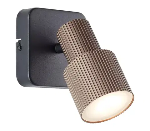 Svietidlá Brilliant - LED Nástenné bodové svietidlo CADIZ 1xGU10/5W/230V bronzová G01410/76