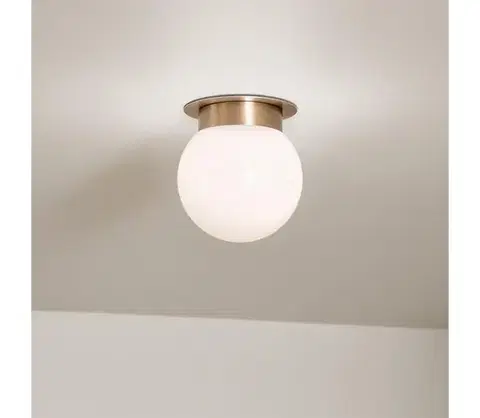 Svietidlá Elstead Kichler KL-ALBERS-F-G-CPZ-Stropné svietidlo ALBERS 1xE27/40W/230V pr.20,3cm zlaté KL-ALBERS-F-G-CPZ