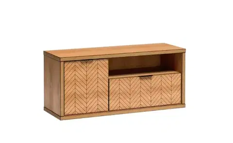 TV stolíky FINEST F-7 úzky TV stolík, dub karamel
