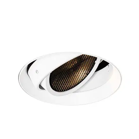 Zapustené svietidlá Moderné zapustené bodové svetlo biele GU10 AR111 okrúhle bez rámu - Oneon Honey
