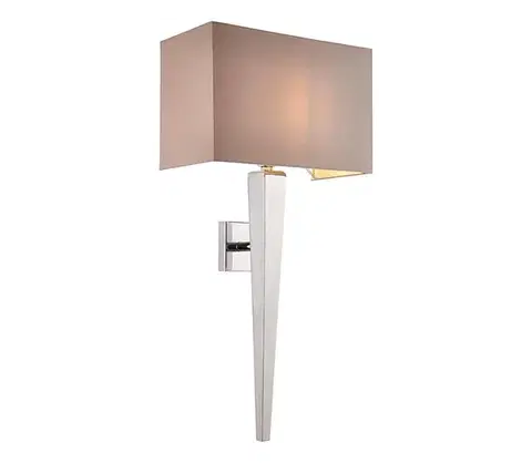 Svietidlá Endon 56706 - Nástenné svietidlo MORETO 1xE14/7W/230V lesklý chróm/šedá 56706