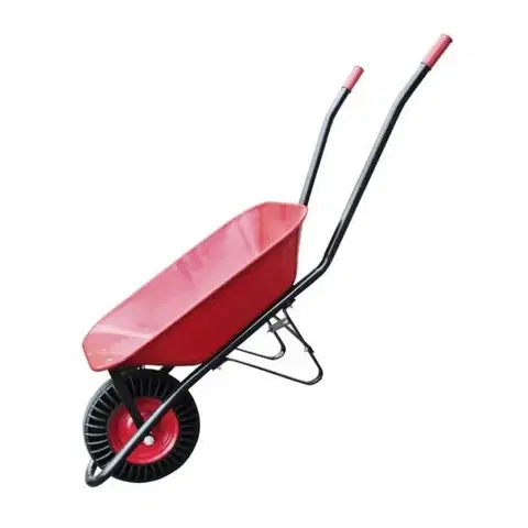 Záhradné lampy Kinekus Fúrik červený lak, ťahaná korba 60L, plné koleso, BANTAM