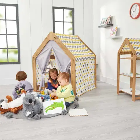 Doplnky do detskej izby PAIGY detský stan na hranie, žltá