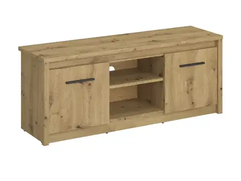 TV stolíky KONDELA Airon 2D/125 tv stolík dub artisan
