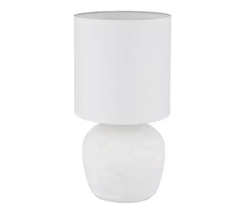 Lampy Globo 21739W - Stolná lampa MARBLE 1xE14/40W/230V biela 21739W