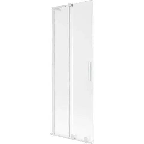 Sprchové dvere MEXEN/S - Velar L dvojkrídlová posuvná vaňová zástena 70 x 150, dekor, biela 896-070-003-31-20