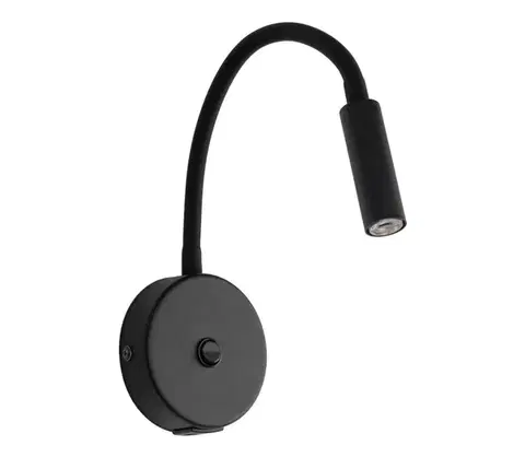 Svietidlá  LED Nástenná lampa s USB portem LAGOS 1xG9/3W/5V čierna 10200