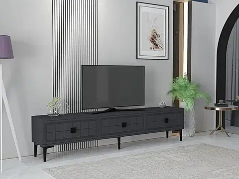 TV stolíky TV stolík Yuka 180 - Anthracite