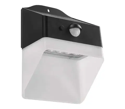 Svietidlá  LED Solárne nástenné svietidlo so senzorom LUMI LED/3,7W IP65 čierna ZG151S