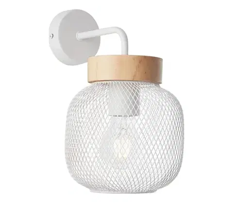 Svietidlá Brilliant - Nástenná lampa GIADA 1xE27/40W/230V biela 99107/75
