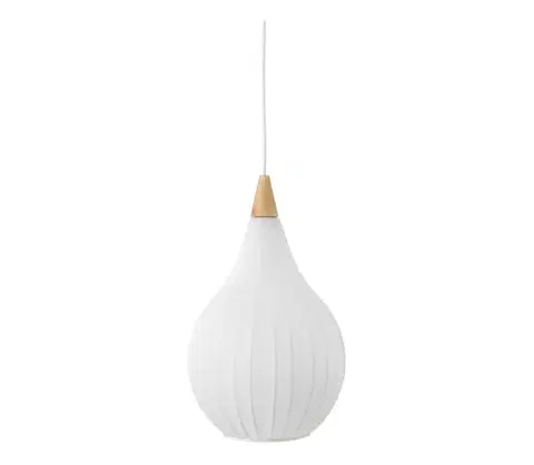 Svietidlá Halo Design 746262 - Luster na lane DROPS 1xE27/40W/230V, priemer 30 cm, biela/dub 746262