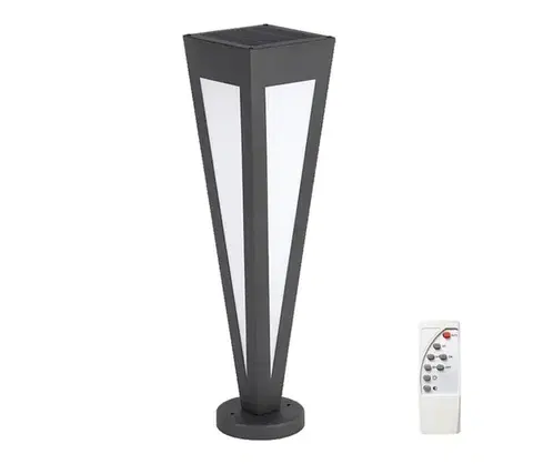 LED osvetlenie  LED Solárna lampa LED/2W/3,7V IP65 3000K čierna 23350